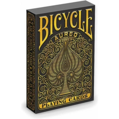 Карты "Bicycle Standard Index Aureo Black"