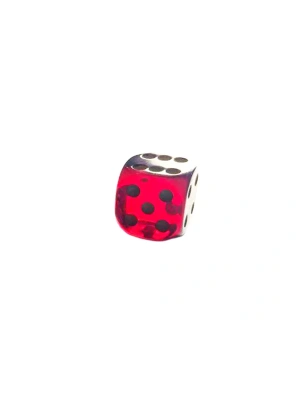 картинка Кости игральные из янтаря 15 мм вишневые, 1 шт от магазина Gamesdealer.ru
