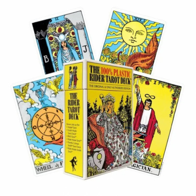 картинка Карты Таро "Plastic Rider Waite Tarot" US Games / Колода Таро Уэйта Пластиковая  от магазина Gamesdealer.ru