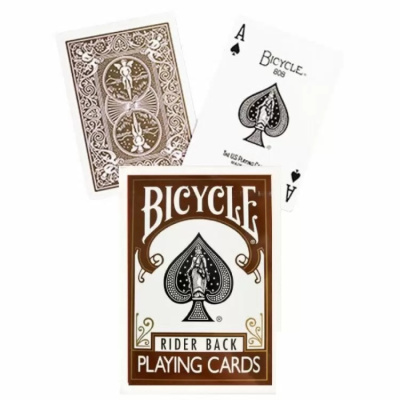 картинка Карты "Bicycle Rider Back Standard index Brown" от магазина Gamesdealer.ru