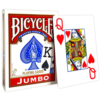 Карты "Bicycle Rider Back International Jumbo Index Red"