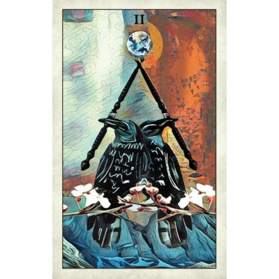 картинка Карты Таро "Crow Tarot" Reprint / Таро Ворона TAROMANIA от магазина Gamesdealer.ru