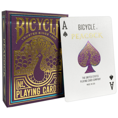 Карты "Bicycle Peacock Purple Standard Index"