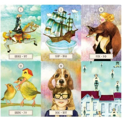 картинка Карты Таро "Dreaming way Lenormand" US Games / Путь Сновидений Ленорман от магазина Gamesdealer.ru