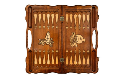 картинка Шахматы + нарды резные "Неркени" 60, с ручкой, Haleyan от магазина Gamesdealer.ru