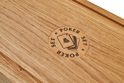 картинка Дубовый кейс на 500 фишек от магазина Gamesdealer.ru