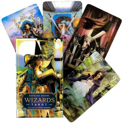Карты Таро "Barbara Moore Wizards Tarot Card" Reprint / Таро Волшебников от Барбары Мур TAROMANIA