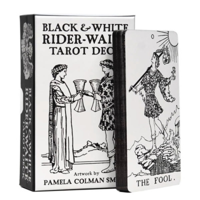 Карты Таро "Black & White Rider-Waite® Tarot Deck" US Games / Колода Таро «Черный и Белый Райдер-