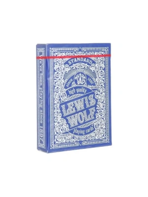 картинка Игральные карты серия "Lewis & Wolf" blue 54 шт/колода (poker size index standard, 63*88 мм) от магазина Gamesdealer.ru