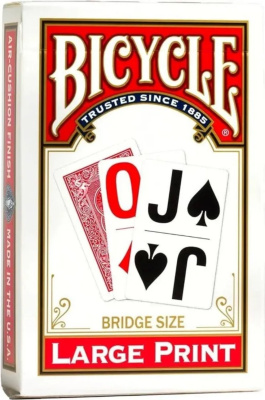 картинка Карты "Bicycle Large Print red" от магазина Gamesdealer.ru