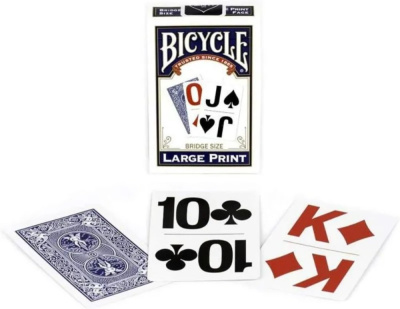 картинка Карты "Bicycle Large Print blue" от магазина Gamesdealer.ru