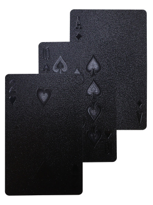 картинка Карты игральные пластиковые чёрные Карта (54 шт.) от магазина Gamesdealer.ru