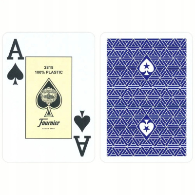 картинка Карты для покера "Fournier EPT blue" 100% пластик, Испания от магазина Gamesdealer.ru