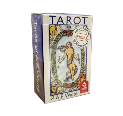 Карты Таро "A.E.Waite Tarot Blue Edition-Pocket" AGM Urania / Таро А.Э. Уэйта карманный размер