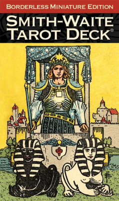 картинка Карты Таро "Smith-Waite Tarot Deck Borderless Miniature Edition" US Games / Миниатюрное издание коло от магазина Gamesdealer.ru