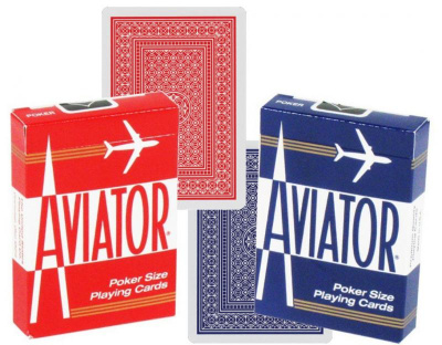 картинка Карты "Aviator Standard Index red/blue" от магазина Gamesdealer.ru