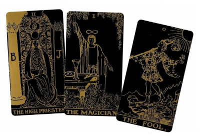 картинка Карты Таро "Tarot Black and Gold Edition" Lo Scarabeo / Подарочный набор Таро Черное на Золотом от магазина Gamesdealer.ru
