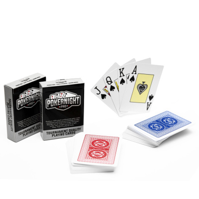 Комплект из двух колод карт "Poker Night Pro" 100% пластик