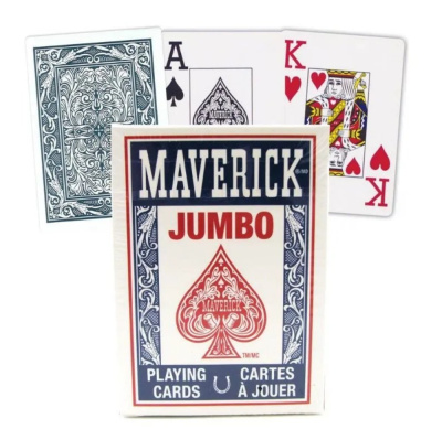 Карты "Maverick jumbo red / blue"