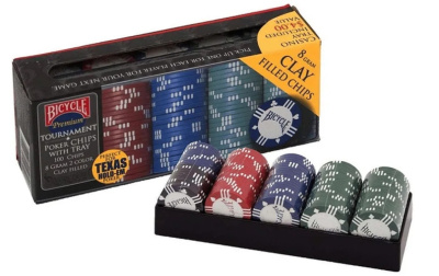 картинка Фишки для покера "Bicycle 8G Clay Chips" от магазина Gamesdealer.ru