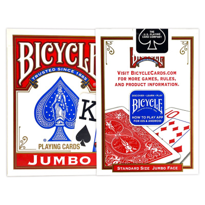 картинка Карты "Bicycle Rider Back International Jumbo Index Red" от магазина Gamesdealer.ru