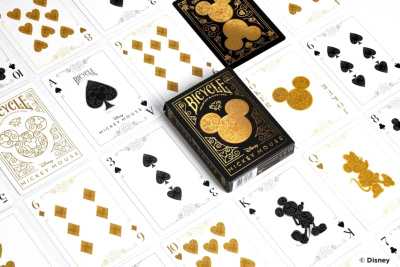 картинка Карты "Bicycle Disney Mickey Standard Index black/gold" от магазина Gamesdealer.ru