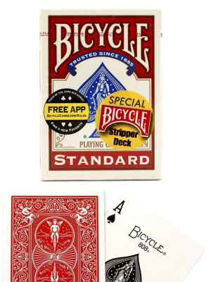 картинка Карты "Bicycle Stripper Deck red" / конусная колода от магазина Gamesdealer.ru
