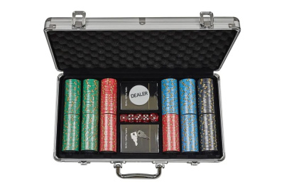 картинка Набор для покера Nevada Jack Ceramic на 300 фишек от магазина Gamesdealer.ru