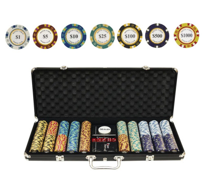 Набор для покера Monte Carlo на 500 фишек