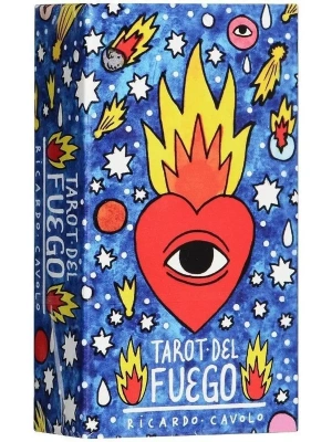 Карты Таро "Fournier Ricardo Cavolo Tarot Del Fuego" Reprint / Колода Пламени TAROMANIA