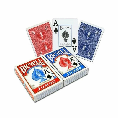 Карты "Bicycle Rider Back Jumbo Index 2-pack red/blue"