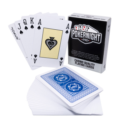 картинка Комплект из двух колод карт "Poker Night Pro" 100% пластик от магазина Gamesdealer.ru