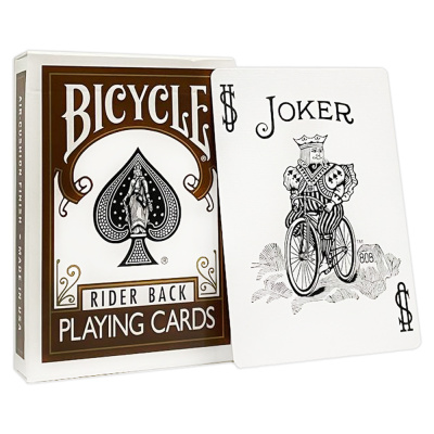 Карты "Bicycle Rider Back Standard index Brown"