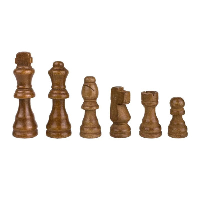 картинка Шахматные фигуры деревянные с подложкой Partida 7,6 см от магазина Gamesdealer.ru