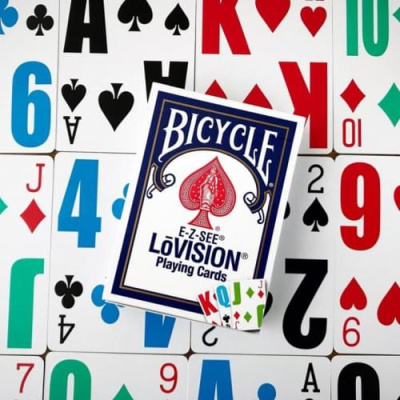 картинка Карты "Bicycle Lovision red/blue" от магазина Gamesdealer.ru