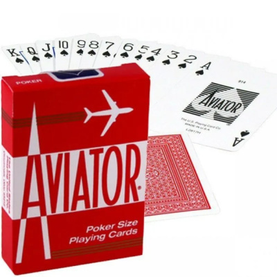 картинка Карты "Aviator Standard Index red" от магазина Gamesdealer.ru