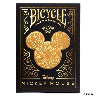 картинка Карты "Bicycle Disney Mickey Standard Index black/gold" от магазина Gamesdealer.ru