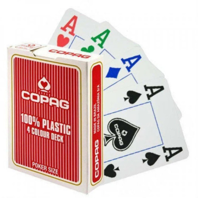 Карты "Copag 4 Colour (red)"