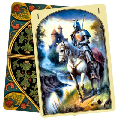 картинка Карты Таро "Medieval Lenormand Oracle" Lo Scarabeo / Средневековые Карты Оракула Ленорман от магазина Gamesdealer.ru