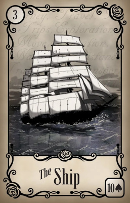 картинка Карты Таро "Under the Roses Lenormand" US Games / Ленорман под розами от магазина Gamesdealer.ru