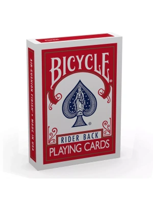 Карты "Bicycle rider back 808 standard poker playing cards red"