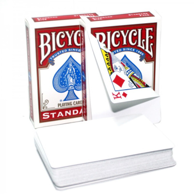 картинка Карты "Bicycle Blank Back Standard Face red/blue" от магазина Gamesdealer.ru
