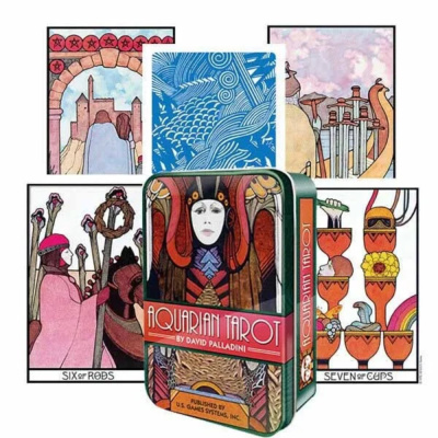 картинка Карты Таро "Aquarian Tarot In a Tin" US Games / US Games от магазина Gamesdealer.ru