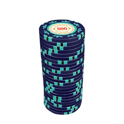 Фишки для игры в покер Casino Royale номиналом 500 (25шт)