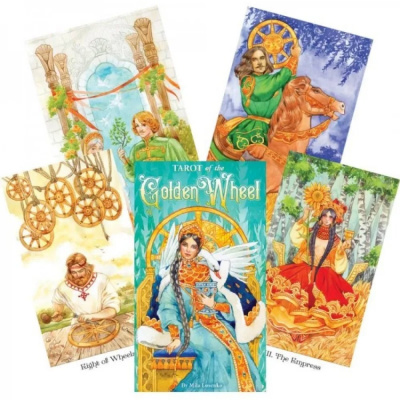 картинка Карты Таро "Tarot of The Golden Wheel" US Games / Таро Золотое Колесо от магазина Gamesdealer.ru