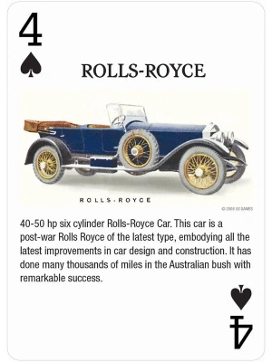 картинка Карты "Antique Motor Cars Playing Cards" от магазина Gamesdealer.ru