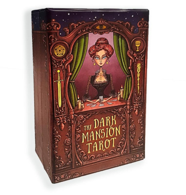 Карты Таро The Dark Mansion Tarot deck 12cm Version 4rd, Taroteca / Темный Особняк, 12 см, золотой с
