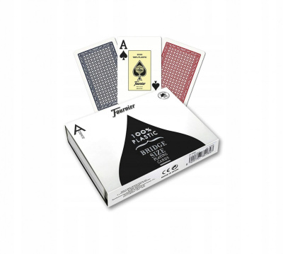 Карты "Fournier №2826 (2 Jumbo Index) - Bridge Twin plastik case"
