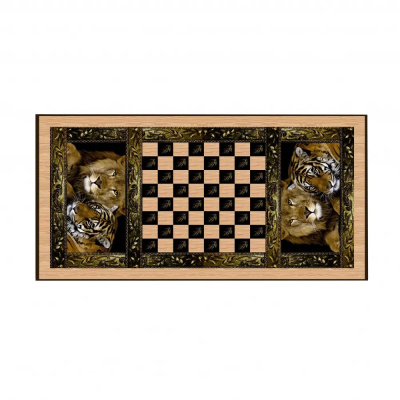 картинка Шахматы + нарды + шашки "Сирия Львы" малые от магазина Gamesdealer.ru