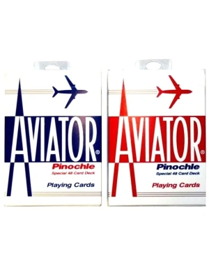картинка Карты "Aviator pinochle red/blue"  от магазина Gamesdealer.ru